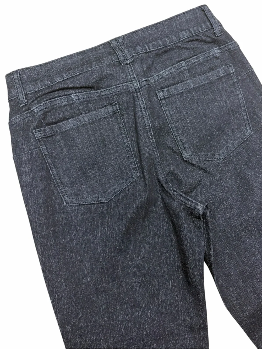 Ruby Rd Black Denim Stretch Waist Cropped Pants Size 6